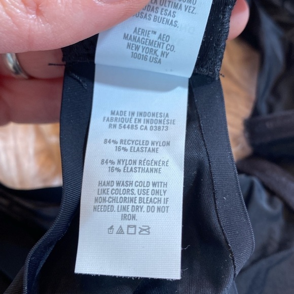 NWT SMOOTHEZ By Aerie Black Unlined Full Coverage Bra - Picture 9 of 9